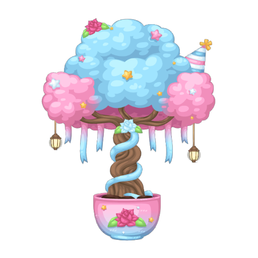 1st Anniversary Pastel Lollipop Tree Bonsai