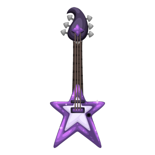 Amazing Purple Star Guitar