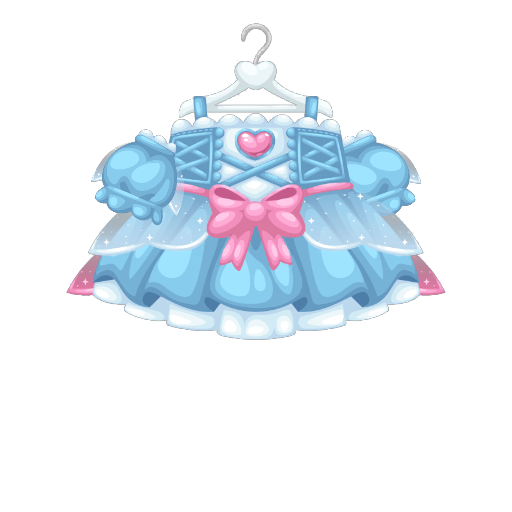 Anniversary Sweet Girl Blue Dress