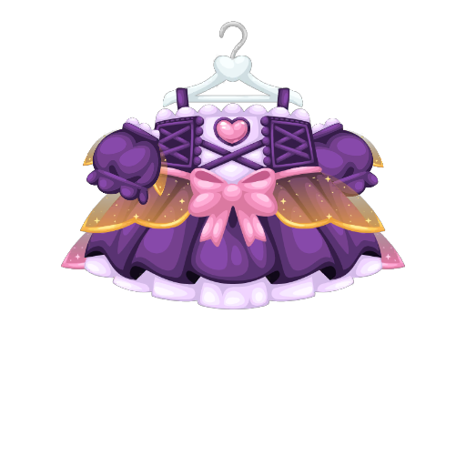 Anniversary Sweet Girl Purple Dress