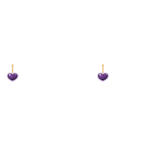 Anniversary Sweet Girl Purple Earrings