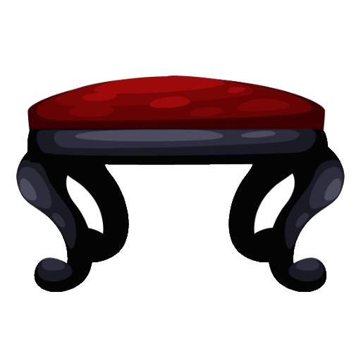 Ballet Black Piano Stool