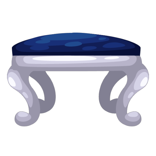 Ballet White Piano Stool