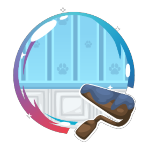 Basic Blue Paws Wallpaper