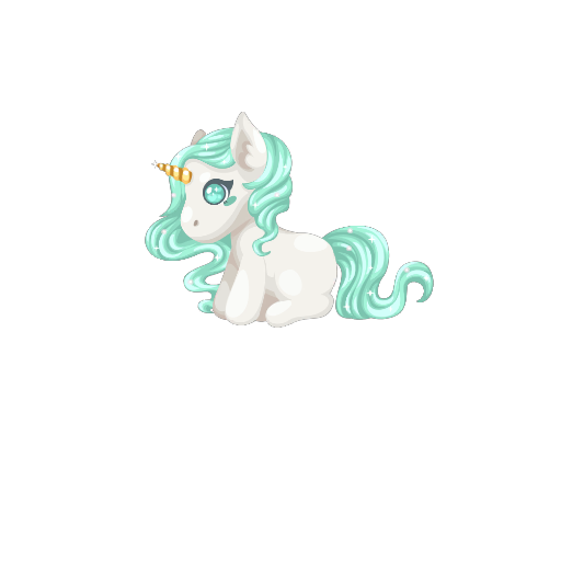 Beauty Green Unicorn