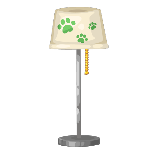 Beige Puppy Lamp