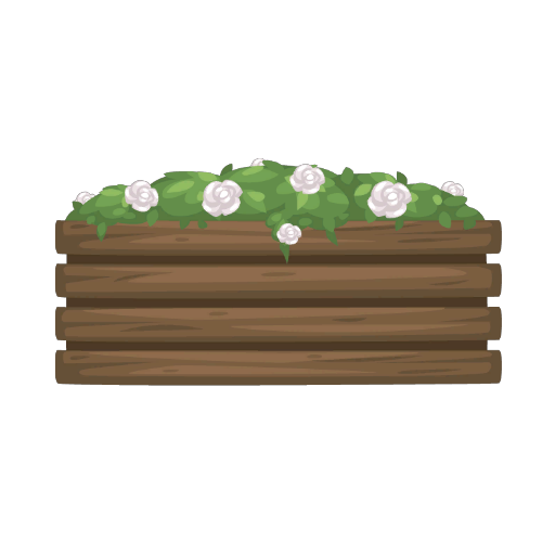 Big White Roses Stand
