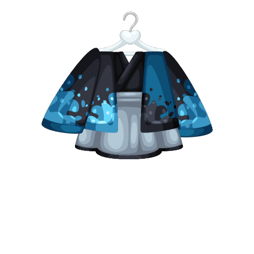 Black And Blue Boy Kimono
