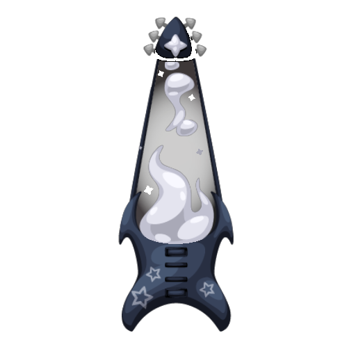 Black Guitar Lava Lamp