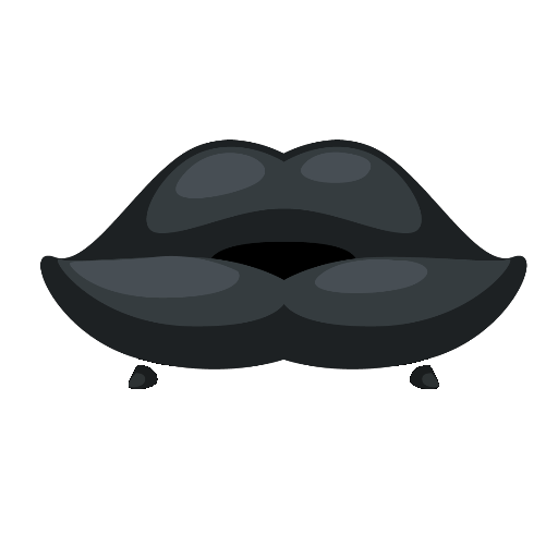 Black Lips Sofa