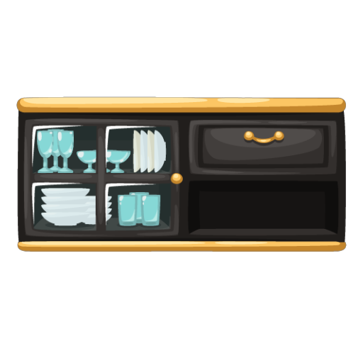 Black Luxury Kitchen Big Cabinet
