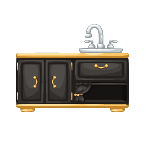 Black Luxury Kitchen Counter