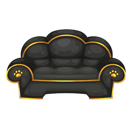 Black Puppy Couch