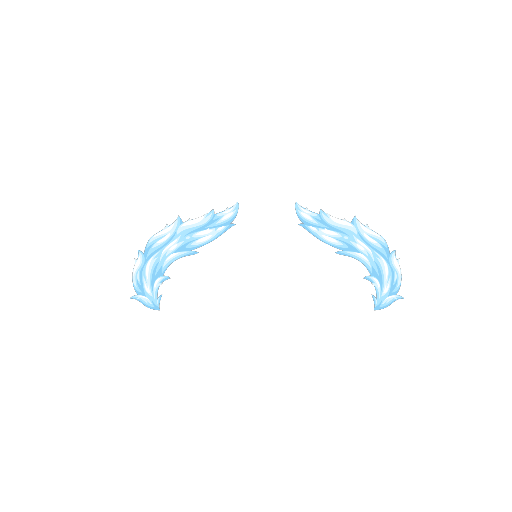 Blue Ballet Princess Feathers Mask