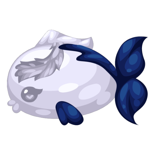 Blue Ballet Statue Fish