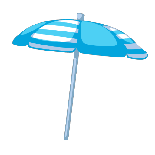 Blue Beach Umbrella