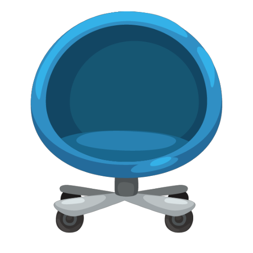 Blue Bubble Chair