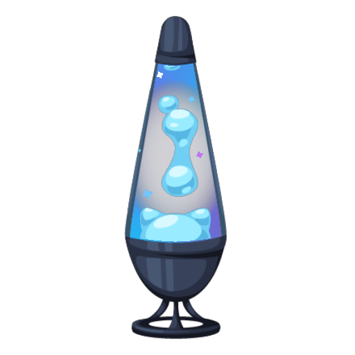 Blue Cat Lava Lamp