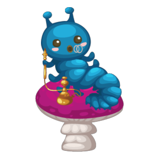 Blue Caterpillar Decor