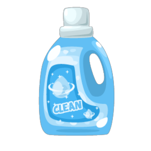 Blue Cleaner Bottle