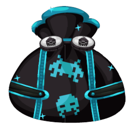 Blue Cyberpunk Boy Outfit Bundle