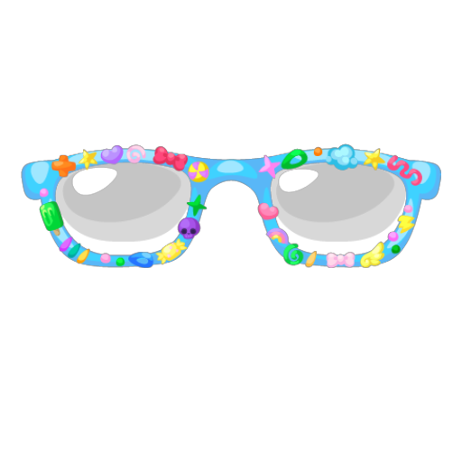Blue Decora Glasses