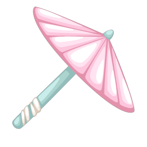 Blue Geisha Umbrella