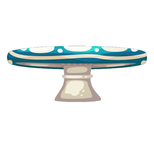 Blue Mushroom Table