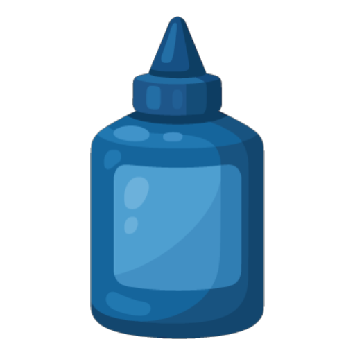 Blue Paint Bottle