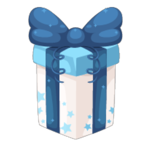 Blue Party Gift Wrap