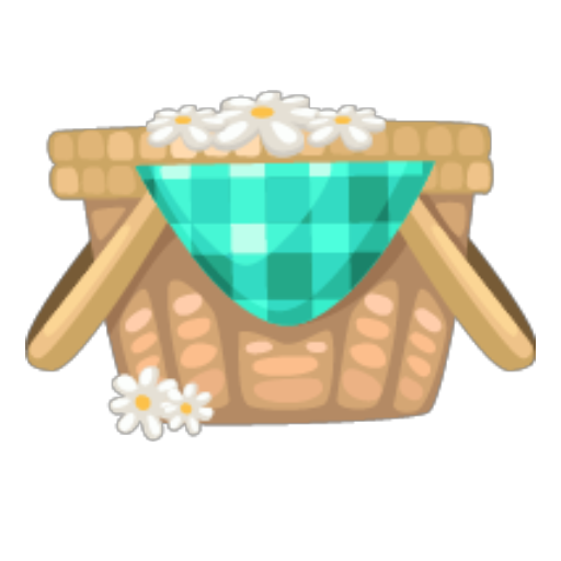 Blue Picnic Basket