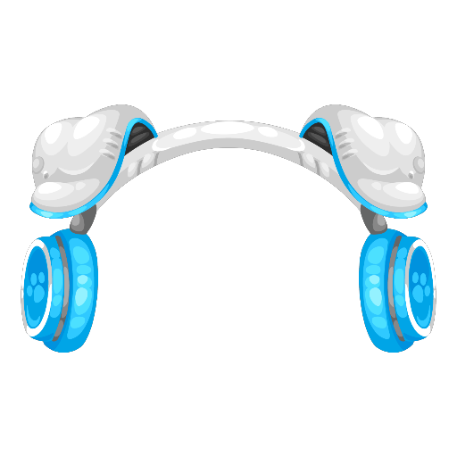 Blue Puppy Headphones