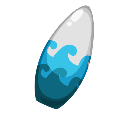 Blue Surfboard