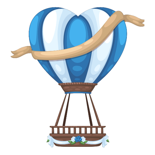 Blue Valentines Air Balloon