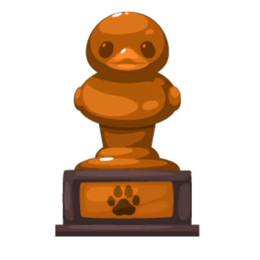 Bronze Toy Duck Trophy