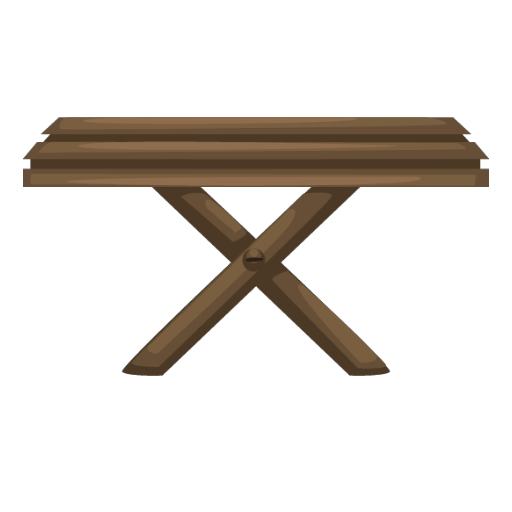 Brown Garden Table