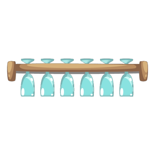 Brown Glass Holder Wall Decor