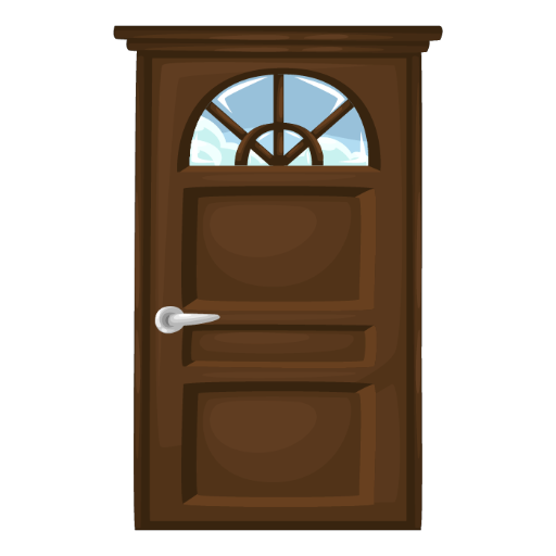 Brown Homelike Door
