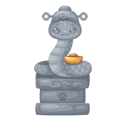 Chinese New Year Serpent Statue