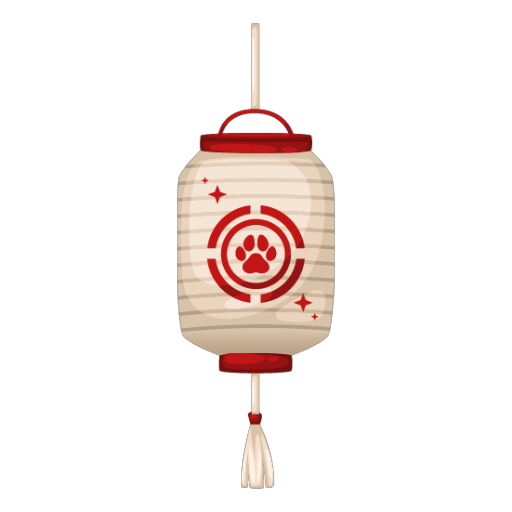 Chinese Paw White Lamp