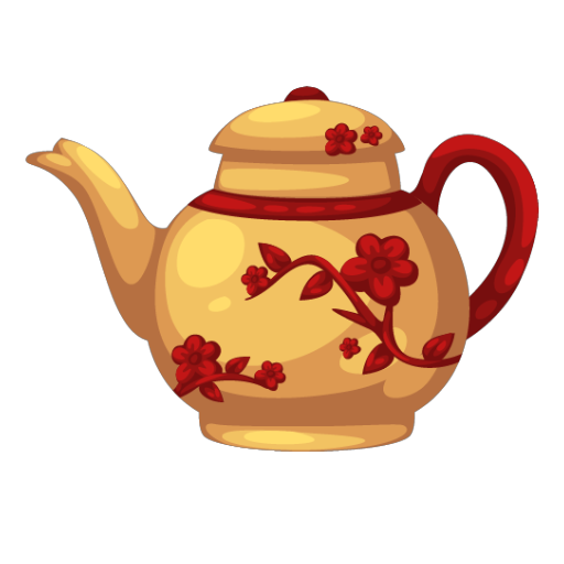 Chinese Red Coffee Pot