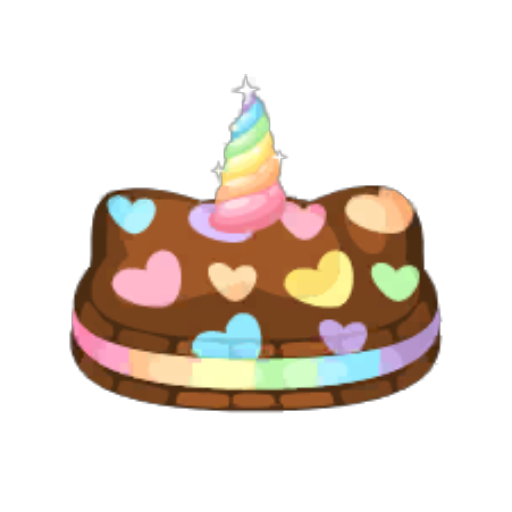 Chocolate Rainbow Unicorn Biscuit