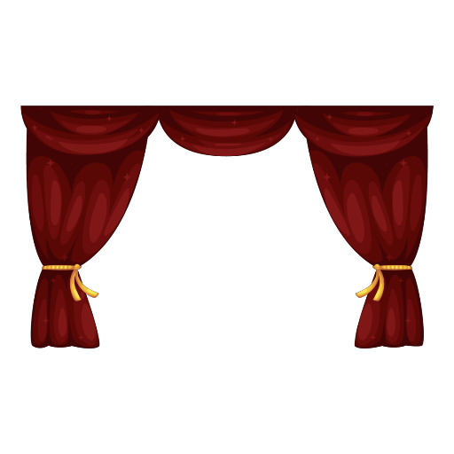 Christmas Big Red Curtains