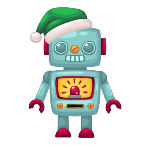 Christmas Cute Gray Robot