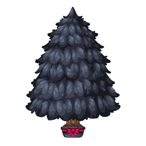 Christmas Black Tree Bonsai