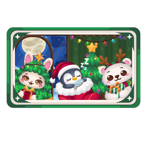 Christmas Friends Profile Card