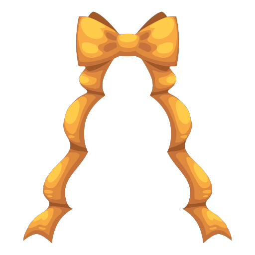 Christmas Golden Tree Ribbon