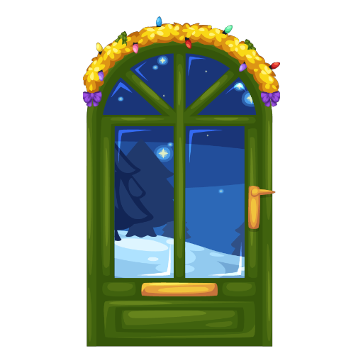 Christmas Green Door