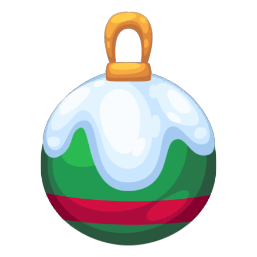 Christmas Green Snowy Bauble