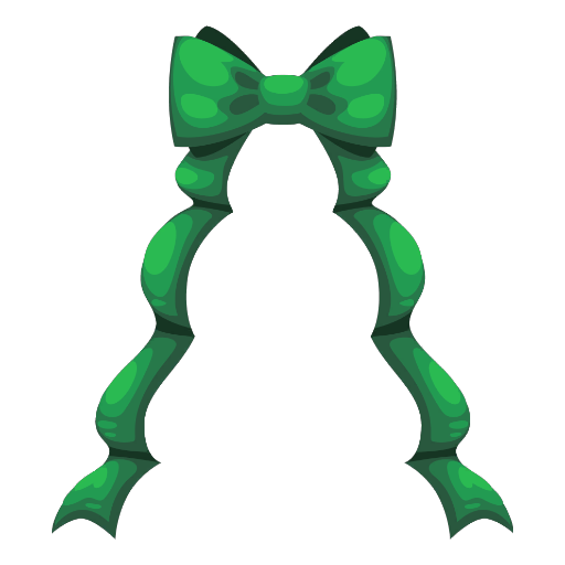 Christmas Green Tree Ribbon